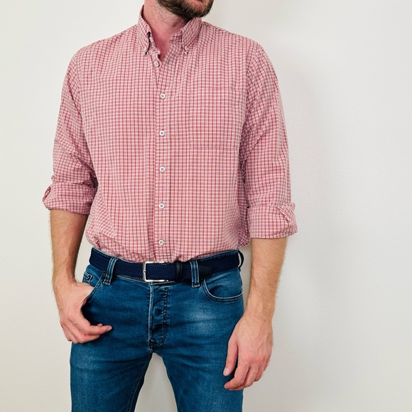 Arturo Calle button down shirt plaid long sleeve - Picture 2 of 7